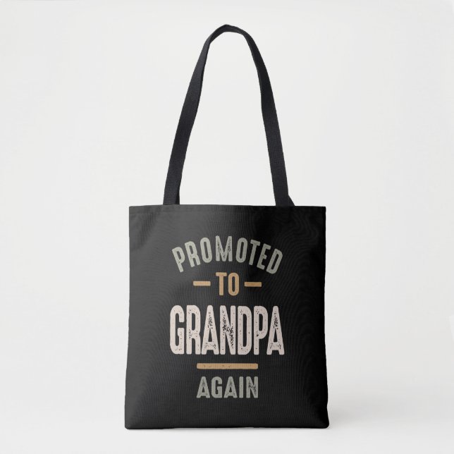 Tote Bag Promu à nouveau grand-père - Père et grand-père (Devant)