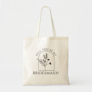 Tote Bag Proposition minimaliste d'une demoiselle d'honneur