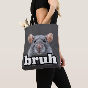 Tote Bag Propriétaire de rat fantaisie Mème Bruh Amoureux d