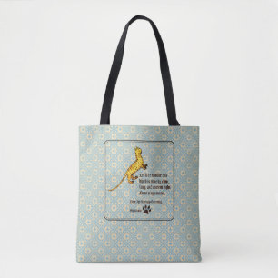 Tote Bag Propriété de Chat Médiévale