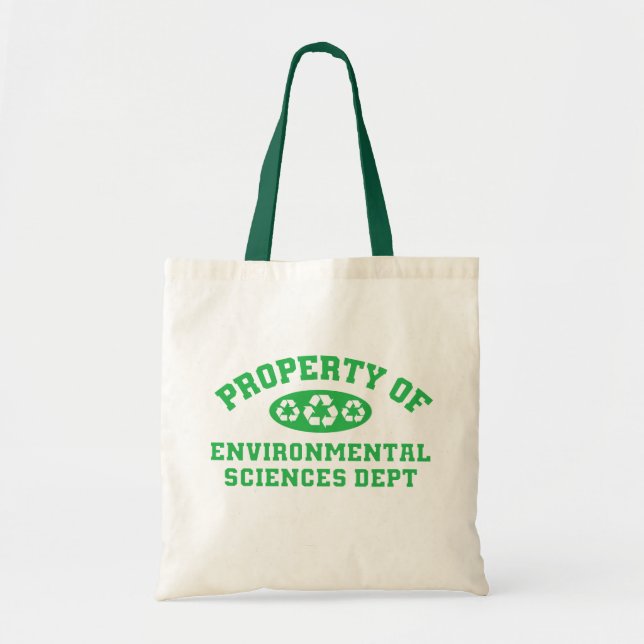 Tote Bag Propriété De La Science De l'environnement (verte) (Devant)
