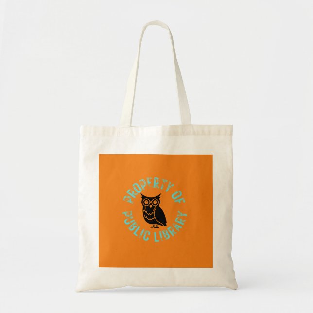 Tote Bag Propriété de Owl de la bibliothèque publique T-Shi (Devant)