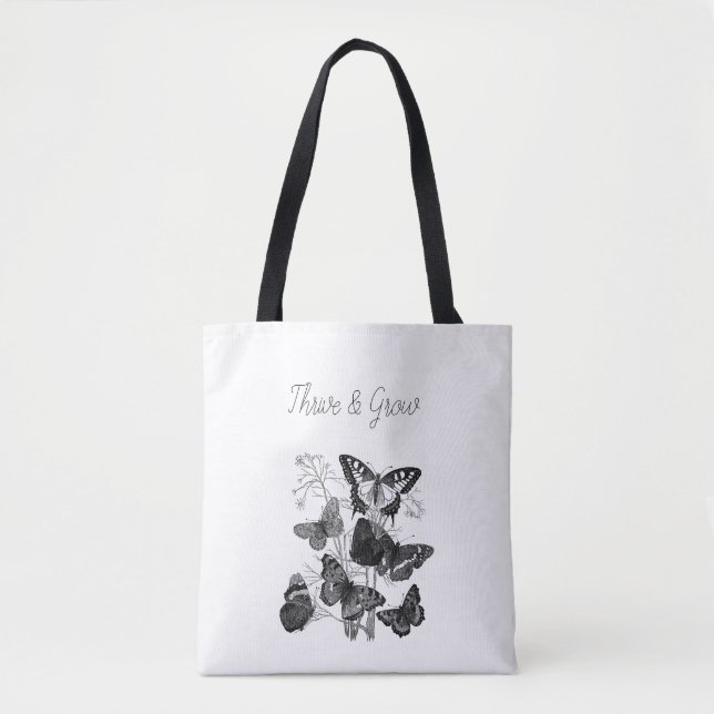 Tote Bag Prospérer et augmenter les papillons (Devant)