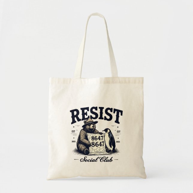 Tote Bag Protéger le parc national anti-Trump 8647 contre l (Devant)