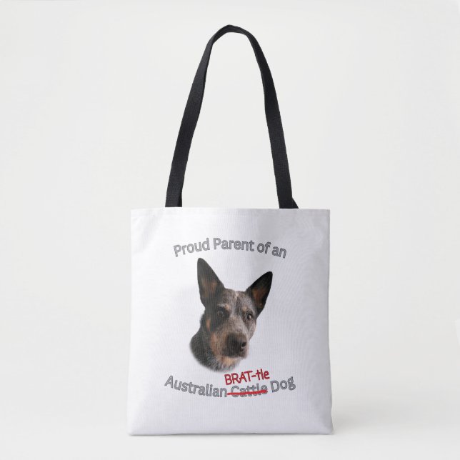 Tote Bag Proud Parent of Australian Brattle Dog Strike (Devant)