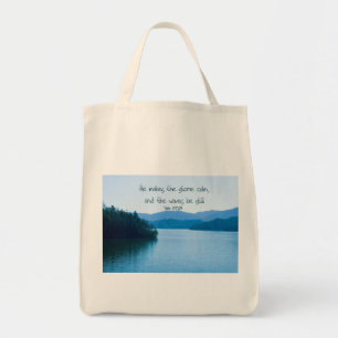 Tote Bag Ps 107:29 Il calme la tempête