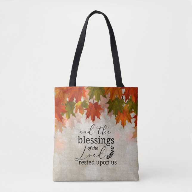 Tote Bag PSALM 90:17 Bénédiction du Seigneur reposait sur n (Devant)