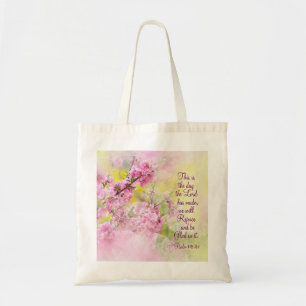 Tote Bag Psaume 118:24 C'est le jour où le Seigneur a fait