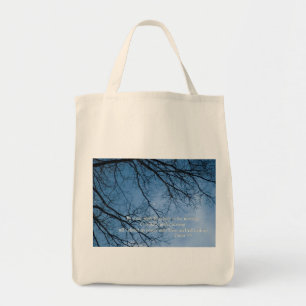 Tote Bag Psaume 5:3 Ma voix, tu entendras le matin