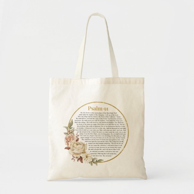 Tote Bag Psaume 91 NKJV (Devant)