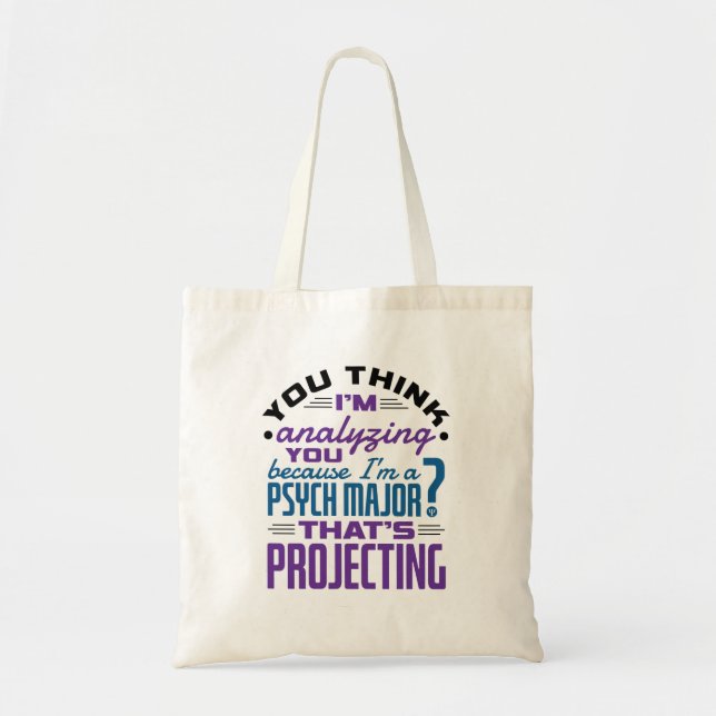 Tote Bag Psych Amusante Psychologie majeure Étudiant Projec (Devant)