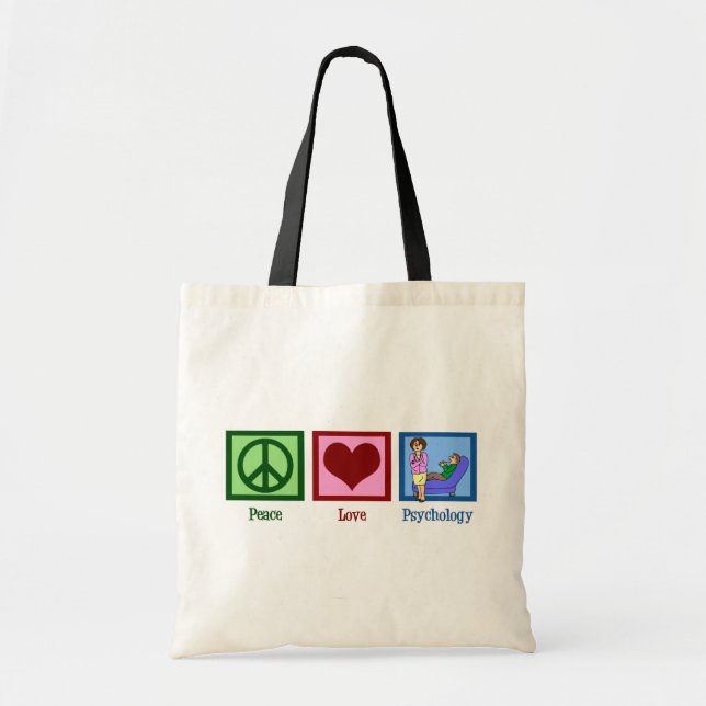 Tote Bag Psychologie de l'amour de la paix (Devant)