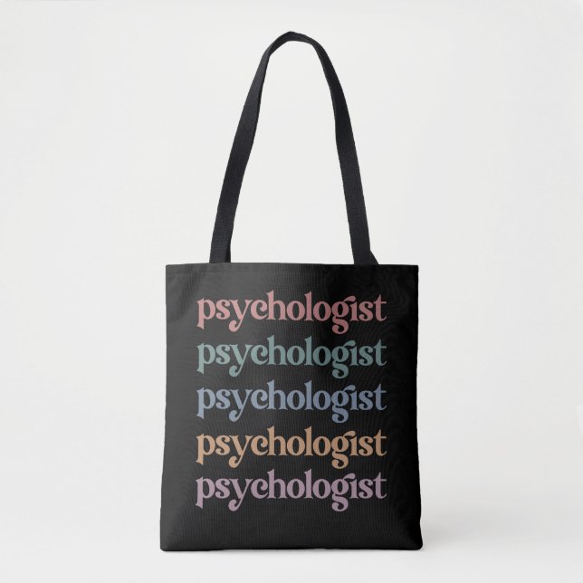 Tote Bag Psychologue Rétro Psychologie Étudiant Diplôme (Devant)