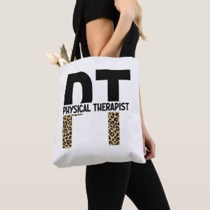 Tote Bag PT physiothérapeute Cheetah Imprimer PT Cadeaux Gr