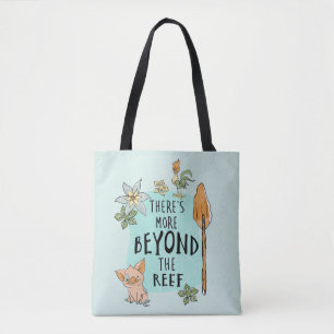 Tote Bag Pua & Hei Hei "Il y a plus au-delà du récif"