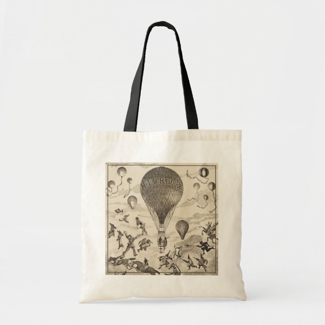 Tote Bag Publicité Française Pour Le Fabricant De Ballons (Devant)