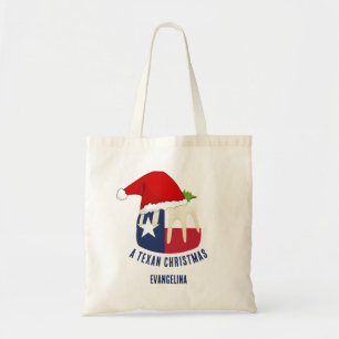 Tote Bag Pudding TEXAN CHRISTMAS personnalisé