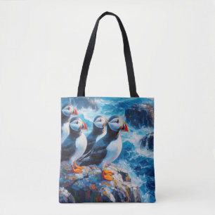 Tote Bag Puffins