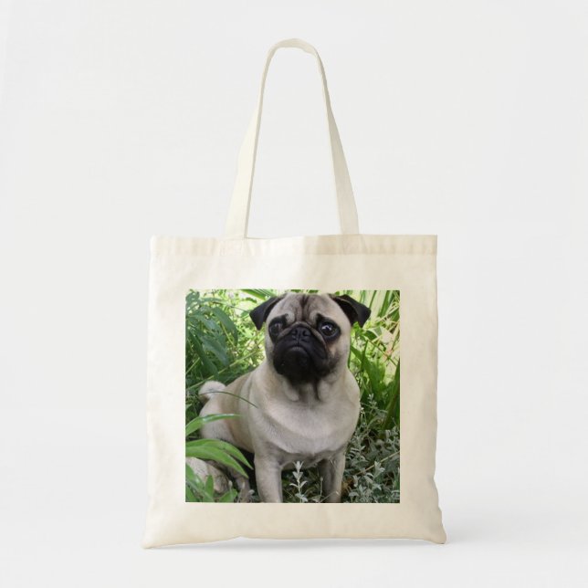 Tote Bag pug assis (Devant)