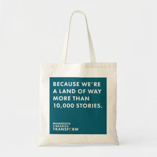 Tote Bag Puisque 10.000 histoires Teal Fourre-tout