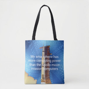 Tote Bag Puissance de calcul d'Apollo 11