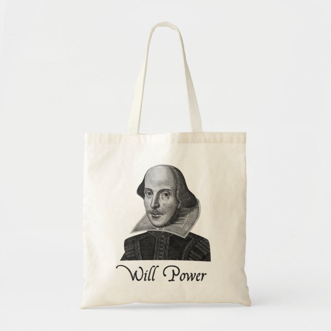 Tote Bag Puissance de volonté de William Shakespeare (Devant)