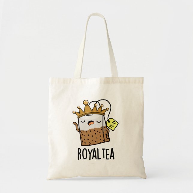 Tote Bag Pun de thé amusant Royal tea (Devant)