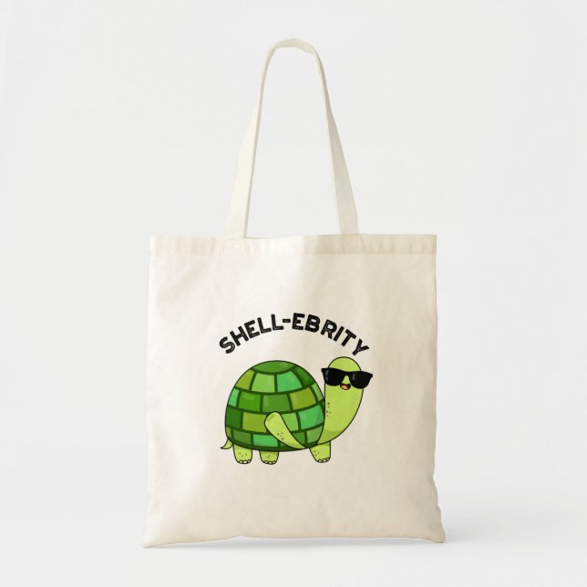 Tote Bag Pun de tortue de la célébrité de Shell (Devant)