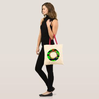 Tote Bag Punk Christmas wreath