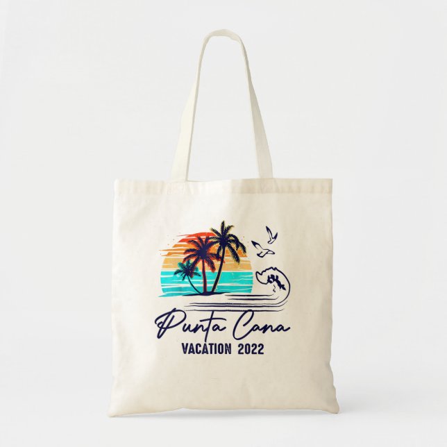 Tote Bag Punta Cana 2022 République Dominicaine Amis, Famil (Devant)