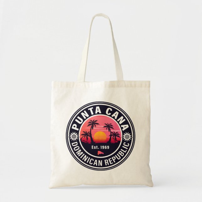 Tote Bag Punta Cana République Dominicaine Famille Souvenir (Devant)