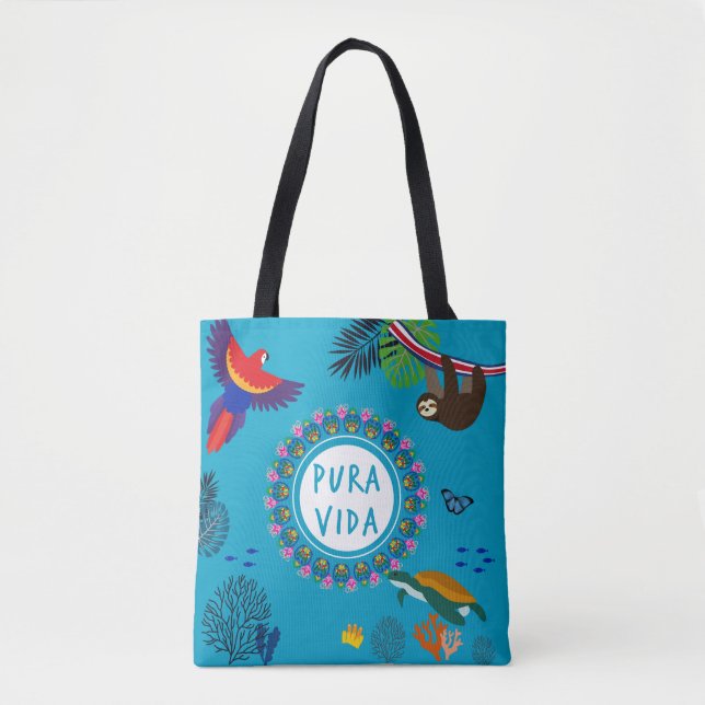 Tote Bag Pura Vida - Costa Rica Vie sauvage (Devant)