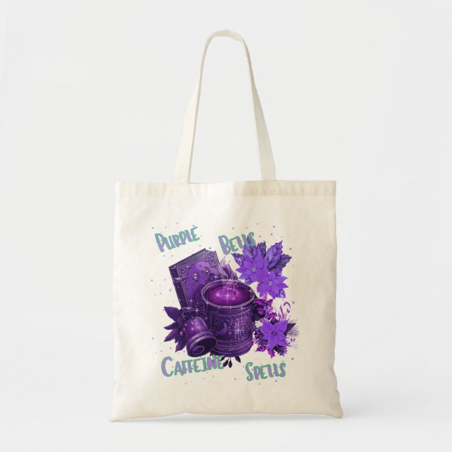 Tote Bag purple bells (Devant)
