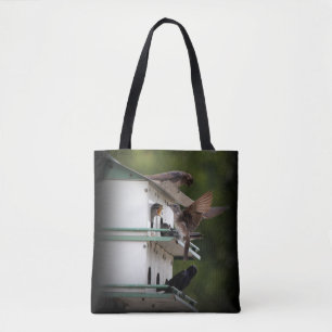 Tote Bag Purple Martin Temps d'alimentation