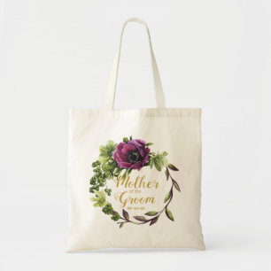 Tote Bag Purple Peony Wreath Mère de la salle de gym ID456