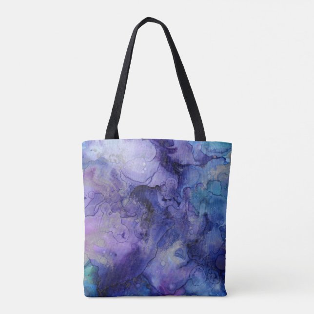 Tote Bag Purple Shopping quotidien Fourre-tout (Dos)