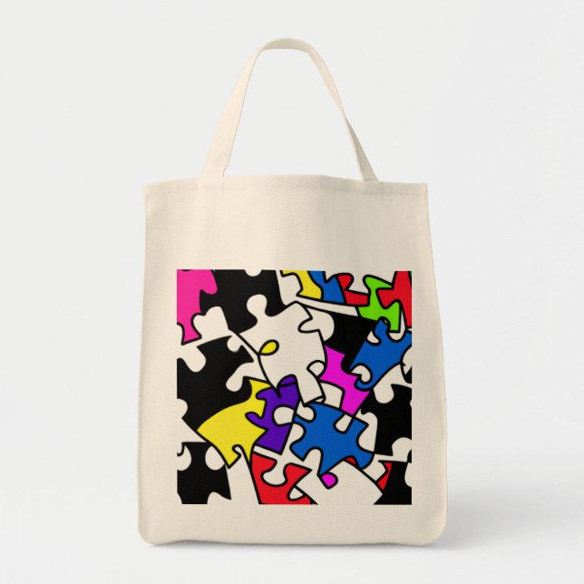 Tote Bag Puzzle PIèces (Devant)