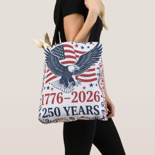 Tote Bag Pygargue à tête blanche 250 ans de liberté