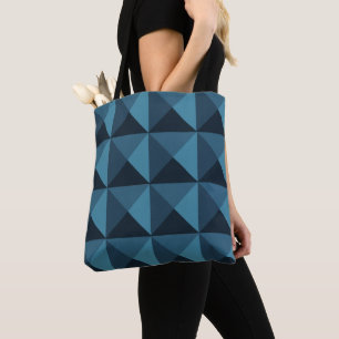 Tote Bag Pyramides bleu foncé