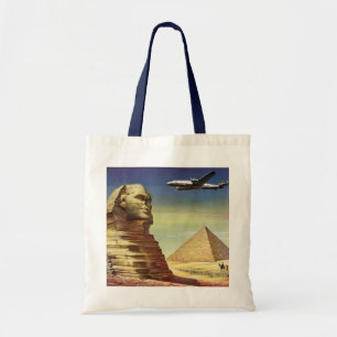 Tote Bag Pyramides vintage, le Grand Sphinx de Gizeh, Egypt