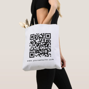 Tote Bag QR Code Société Logo Site Web Adresse double face