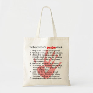 Tote Bag Quand attaque de zombis