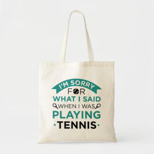 Tote Bag Quand Je Jouais Au Tennis
