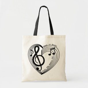Tote Bag Quand on est en doute Tournez la musique vers le h