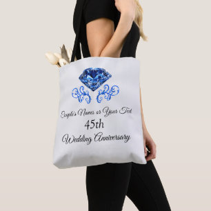 Tote Bag Quarante-cinquième cadeau personnalisé