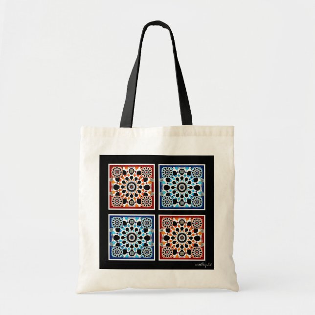 Tote Bag Quatre tuile Fourre-tout (Devant)