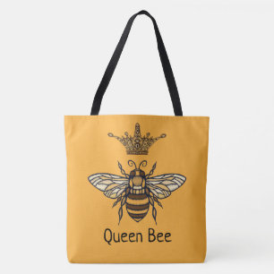 Tote Bag Queen Bee avec Couronne fantaisie Personnaliser le