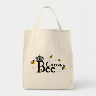 Tote Bag Queen Bee Grocery Fourre-tout, Miel Bee, Bumble Be