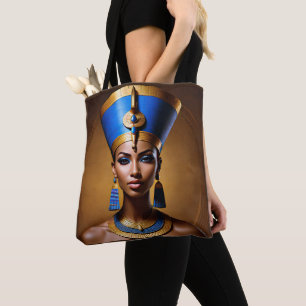 Tote Bag "Queen Nefertiti" Belle reine africaine antique