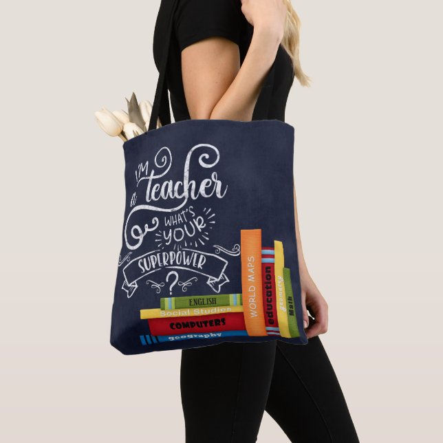 Tote Bag Quelle est votre superpuissance ? (De près)